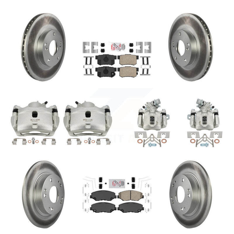 Transit Auto KCG-101807N Disc Brake Kit for 2013-2015 Honda Civic - Front and Rear product image