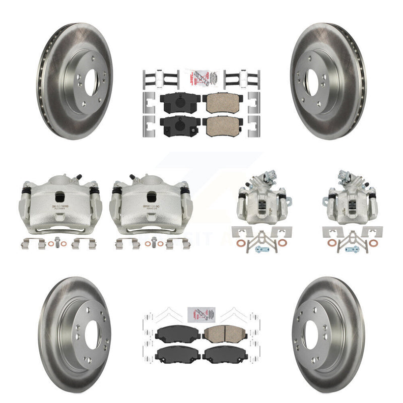 Transit Auto KCG-101808N Disc Brake Kit for 2013-2015 Honda Civic - Front and Rear product image