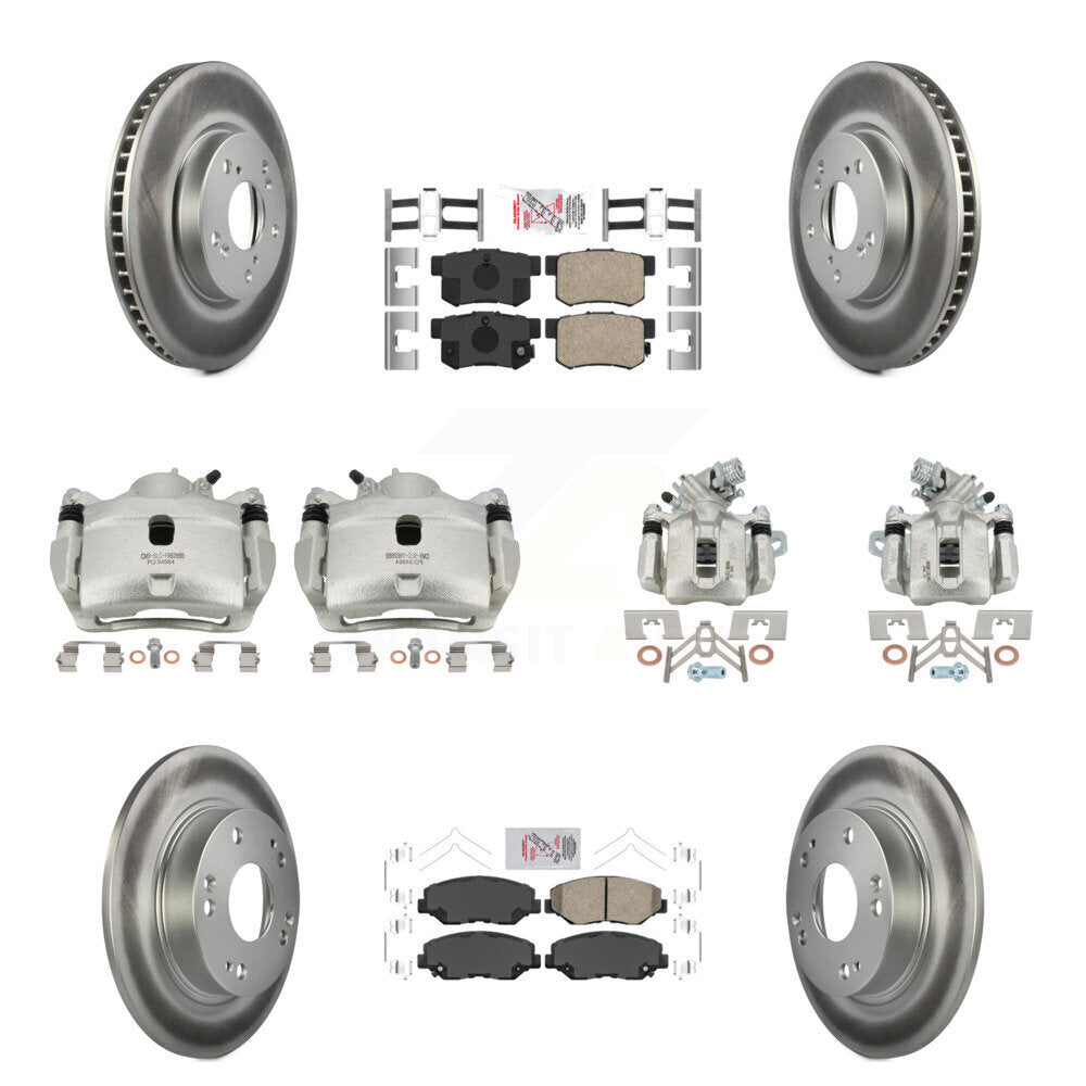 Transit Auto KCG-101816N Disc Brake Kit for 2015 Honda Civic - Front and Rear product image