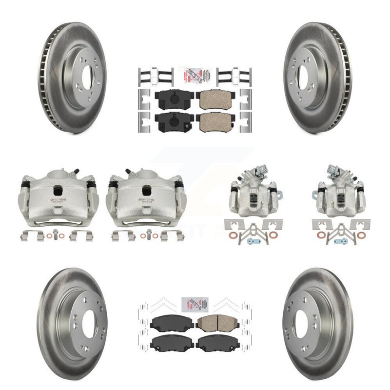 Transit Auto KCG-101816N Disc Brake Kit for 2015 Honda Civic - Front and Rear product image