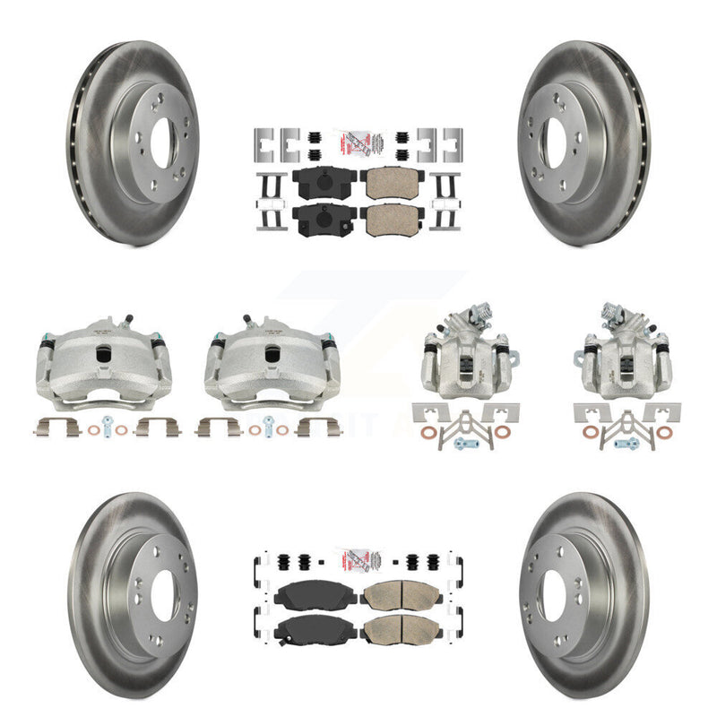 Transit Auto KCG-101821N Disc Brake Kit for 2006-2011 Honda Civic - Front and Rear product image