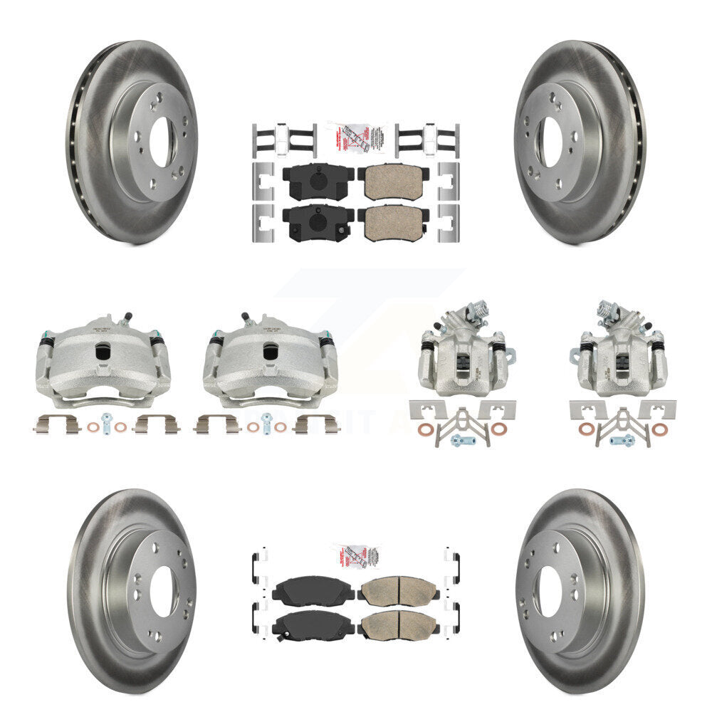 Transit Auto KCG-101822N Disc Brake Kit for 2006-2011 Honda Civic - Front and Rear product image