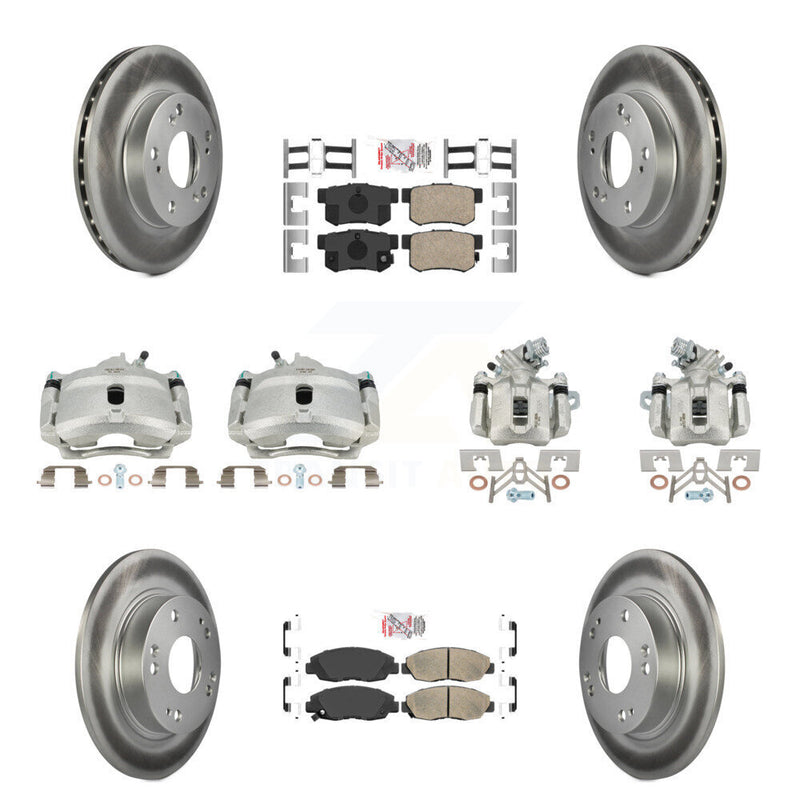 Transit Auto KCG-101822N Disc Brake Kit for 2006-2011 Honda Civic - Front and Rear product image