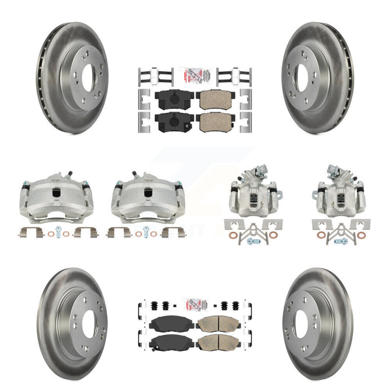 Transit Auto KCG-101823N Disc Brake Kit for 2006-2011 Honda Civic - Front and Rear product image