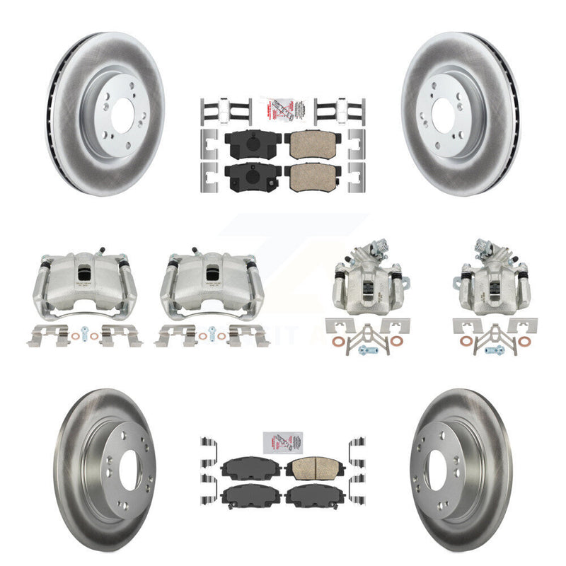 Transit Auto KCG-101825N Disc Brake Kit for 2007-2010 Acura CSX - Front and Rear product image