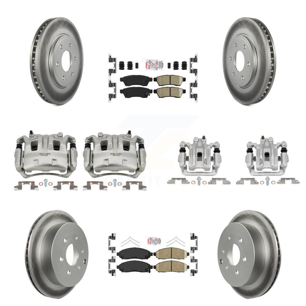 Transit Auto KCG-101828N Disc Brake Kit for 2005-2019 Suzuki Equator, Nissan Frontier - Front and Rear product image
