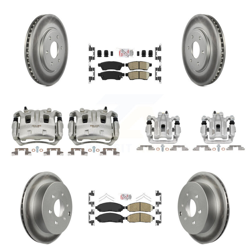 Transit Auto KCG-101828N Disc Brake Kit for 2005-2019 Suzuki Equator, Nissan Frontier - Front and Rear product image