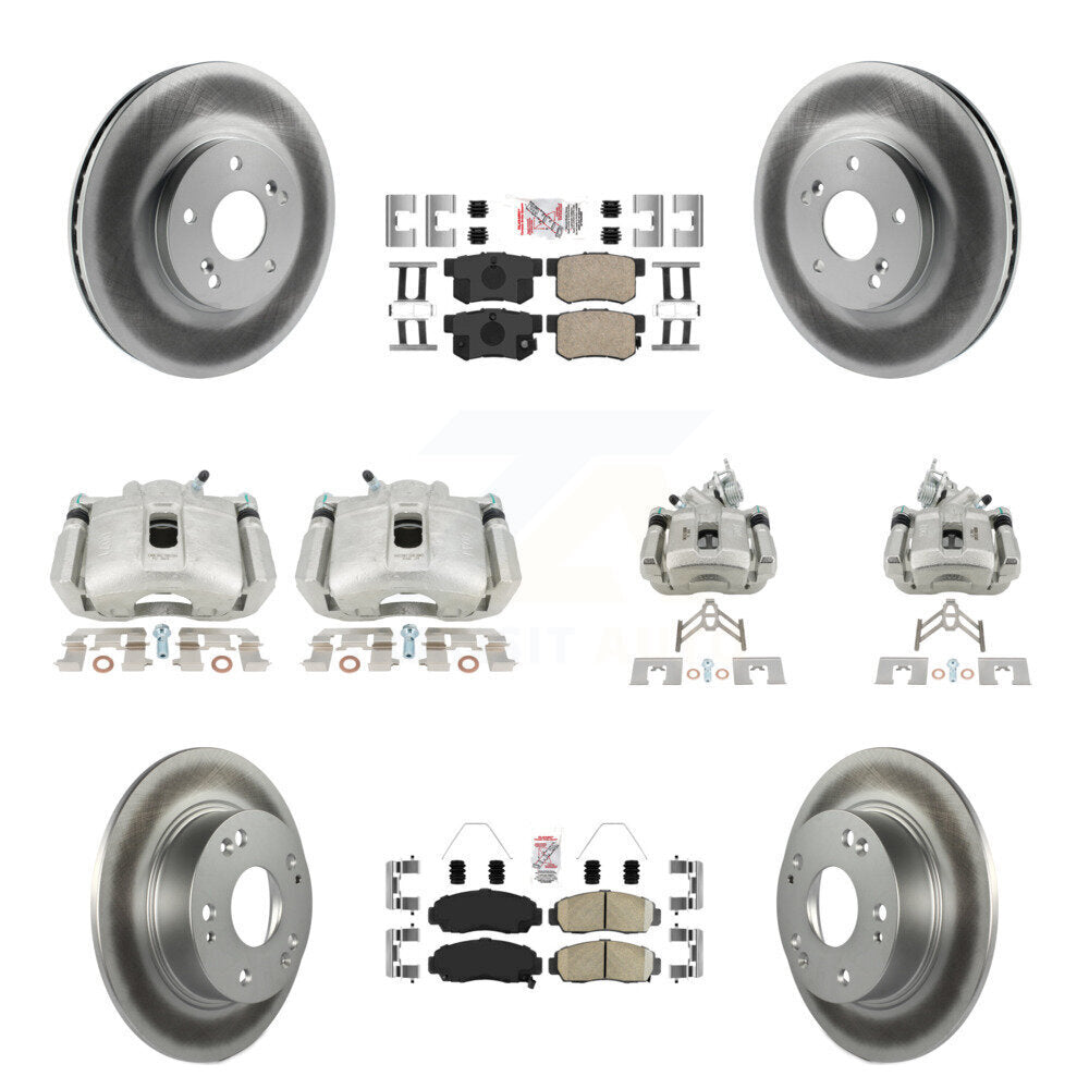 Transit Auto KCG-101858N Disc Brake Kit for 2003-2008 Honda Accord, Acura TSX - Front and Rear product image