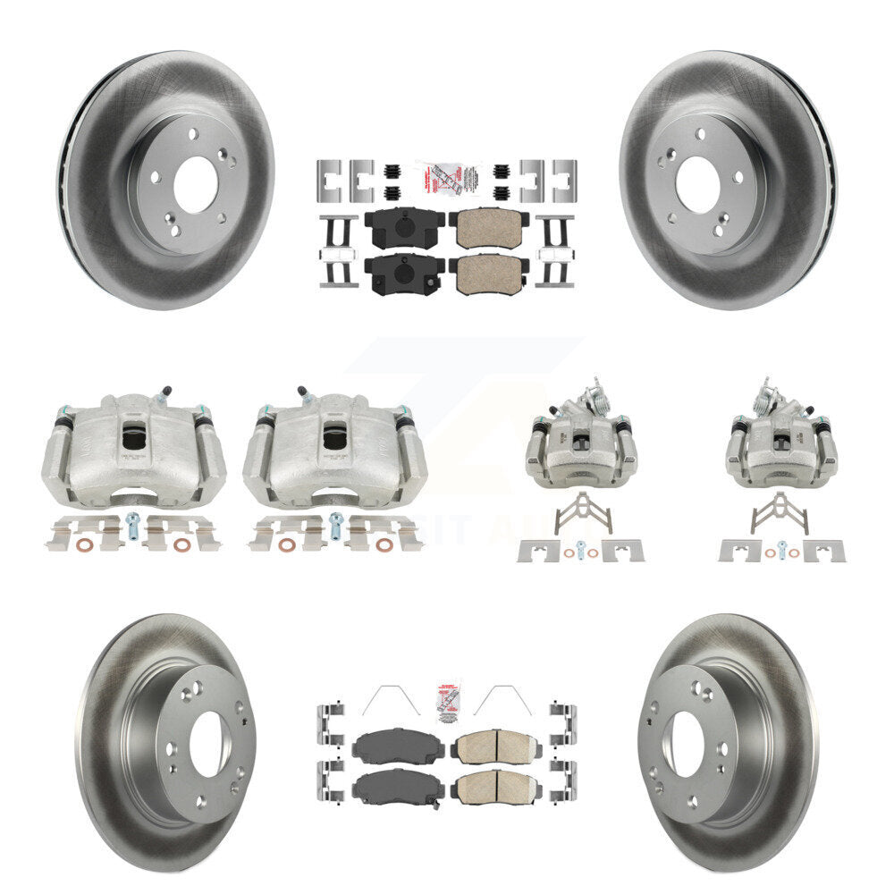 Transit Auto KCG-101859N Disc Brake Kit for 2003-2008 Honda Accord, Acura TSX - Front and Rear product image