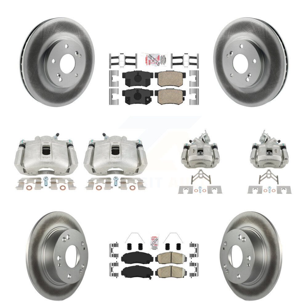 Transit Auto KCG-101860N Disc Brake Kit for 2003-2008 Honda Accord, Acura TSX - Front and Rear product image