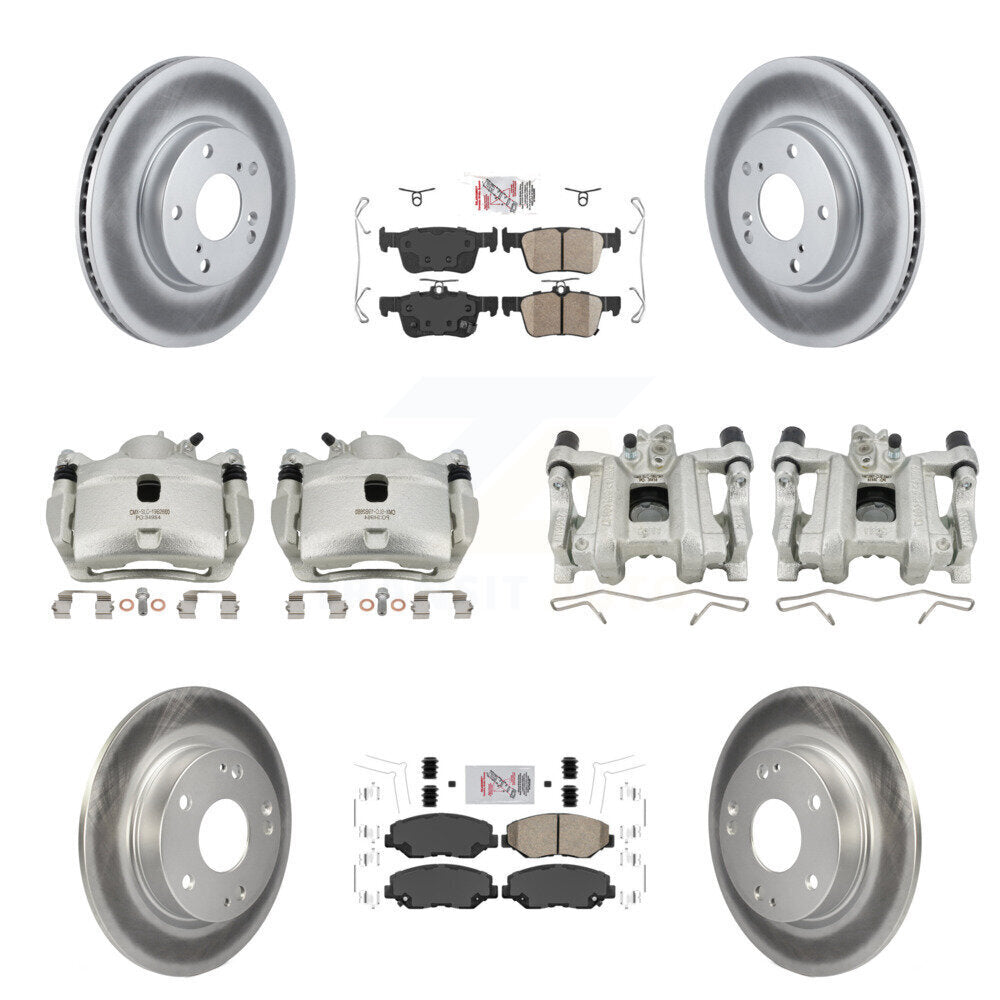 Transit Auto KCG-101990N Disc Brake Kit for 2016-2021 Honda Civic - Front and Rear product image