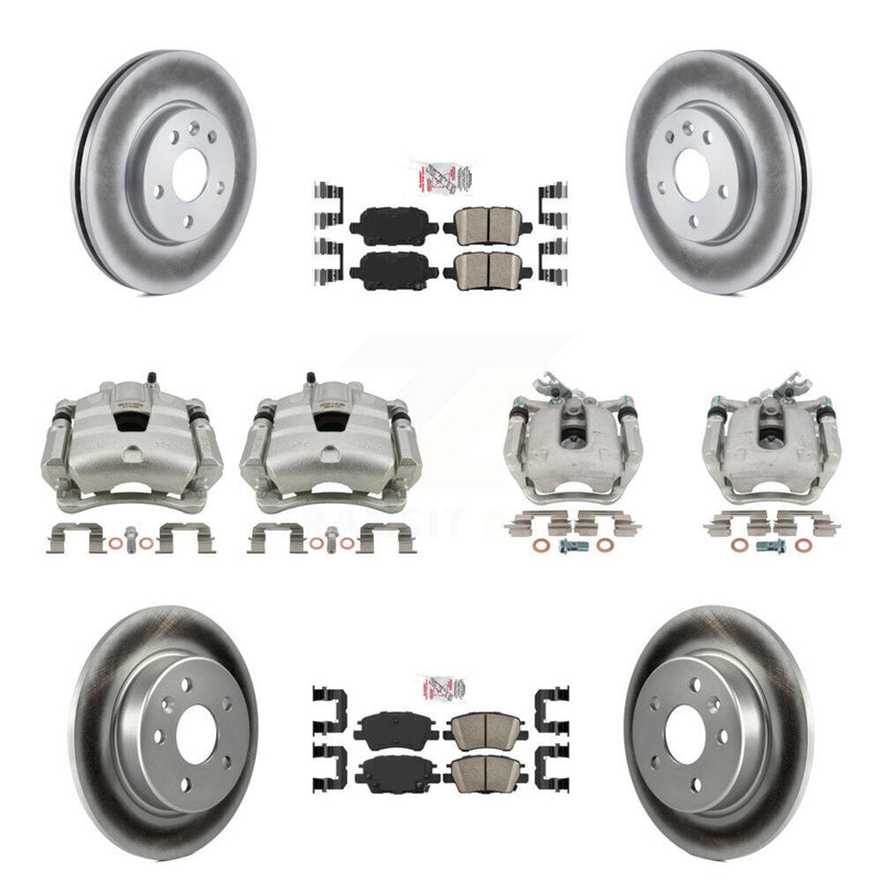 Transit Auto KCG-101991N Disc Brake Kit for 2017-2019 Chevrolet Cruze - Front and Rear product image