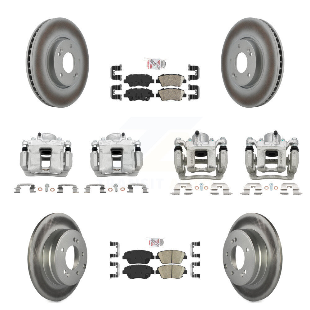 Transit Auto KCG-101998N Disc Brake Kit for 2011-2015 Hyundai Sonata, Kia Optima - Front and Rear product image