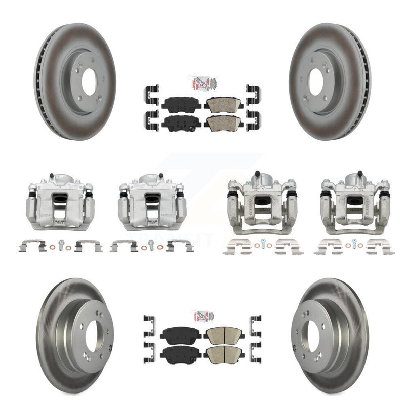 Transit Auto KCG-101998N Disc Brake Kit for 2011-2015 Hyundai Sonata, Kia Optima - Front and Rear product image