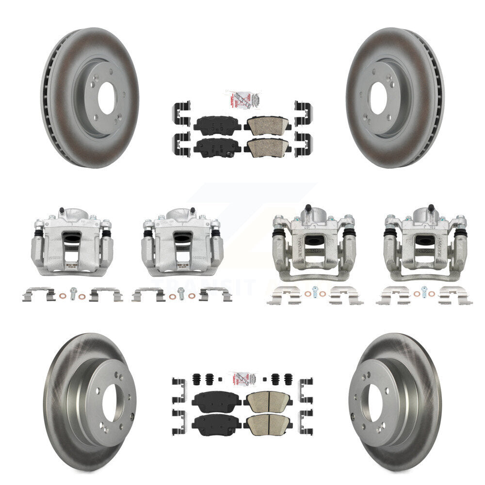 Transit Auto KCG-101999N Disc Brake Kit for 2011-2015 Hyundai Sonata, Kia Optima - Front and Rear product image