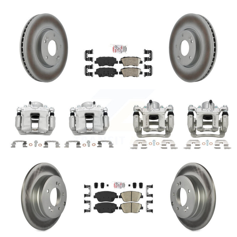 Transit Auto KCG-101999N Disc Brake Kit for 2011-2015 Hyundai Sonata, Kia Optima - Front and Rear product image