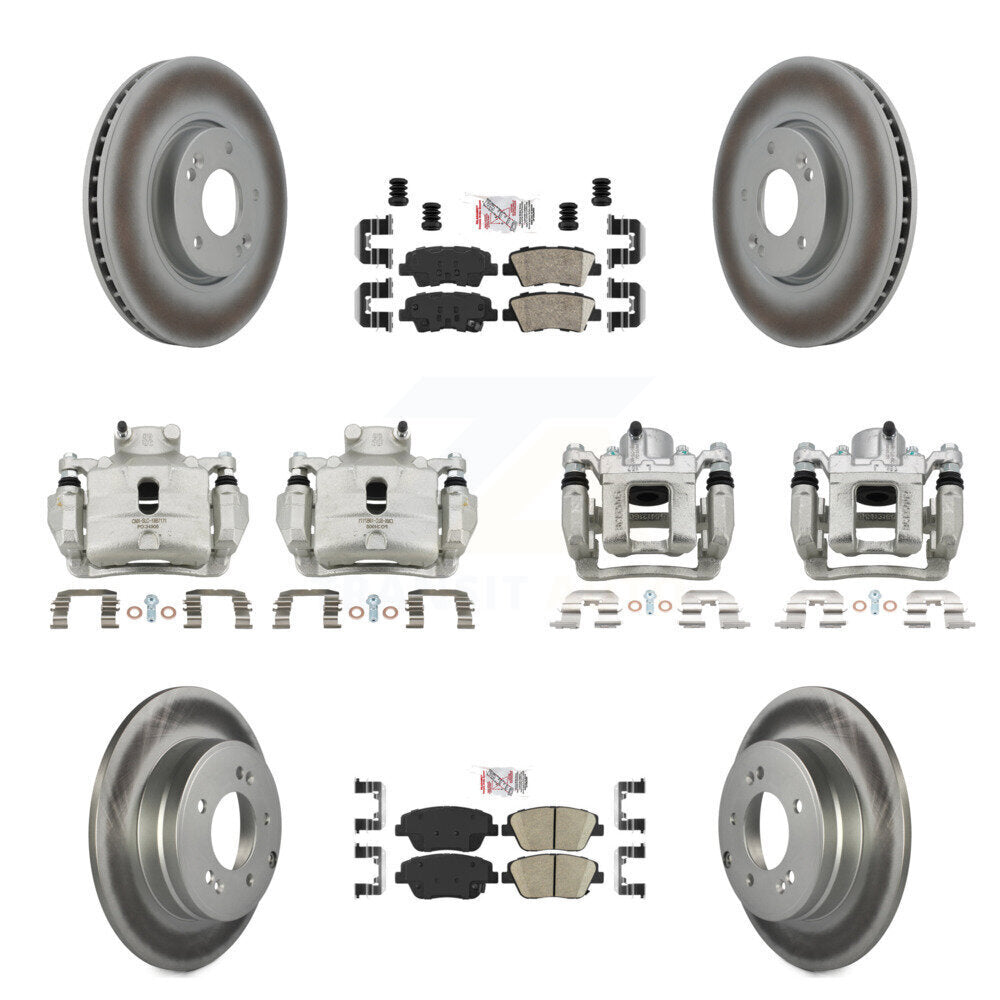 Transit Auto KCG-102000N Disc Brake Kit for 2014 Hyundai Sonata - Front and Rear product image