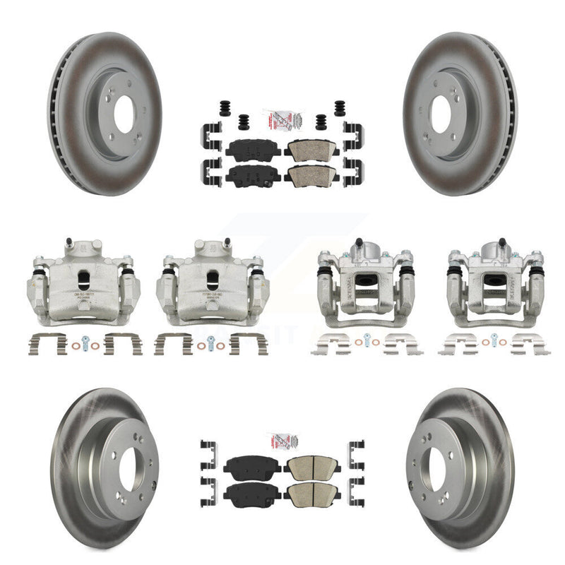 Transit Auto KCG-102000N Disc Brake Kit for 2014 Hyundai Sonata - Front and Rear product image