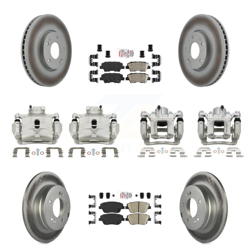 Transit Auto KCG-102001N Disc Brake Kit for 2014 Hyundai Sonata - Front and Rear product image