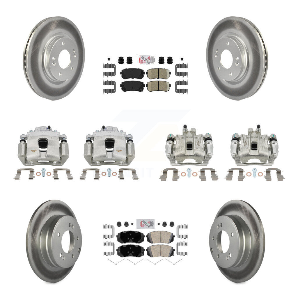 Transit Auto KCG-102007N Disc Brake Kit for 2015-2016 Hyundai Sonata - Front and Rear product image