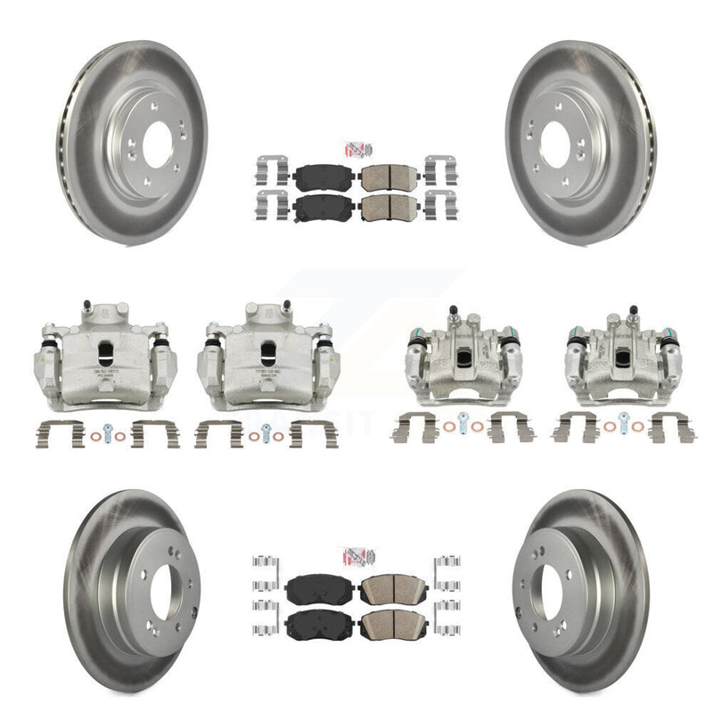 Transit Auto KCG-102008N Disc Brake Kit for 2015 Hyundai Sonata - Front and Rear product image