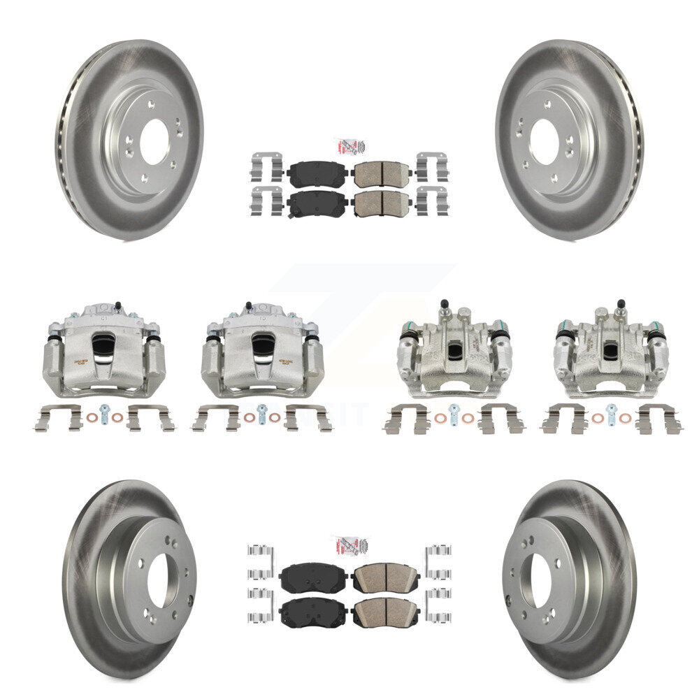 Transit Auto KCG-102009N Disc Brake Kit for 2015-2016 Hyundai Sonata - Front and Rear product image