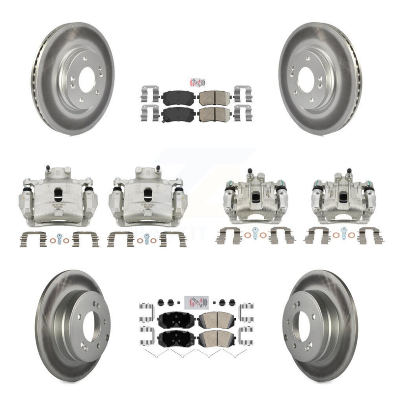 Transit Auto KCG-102010N Disc Brake Kit for 2015 Hyundai Sonata - Front and Rear product image