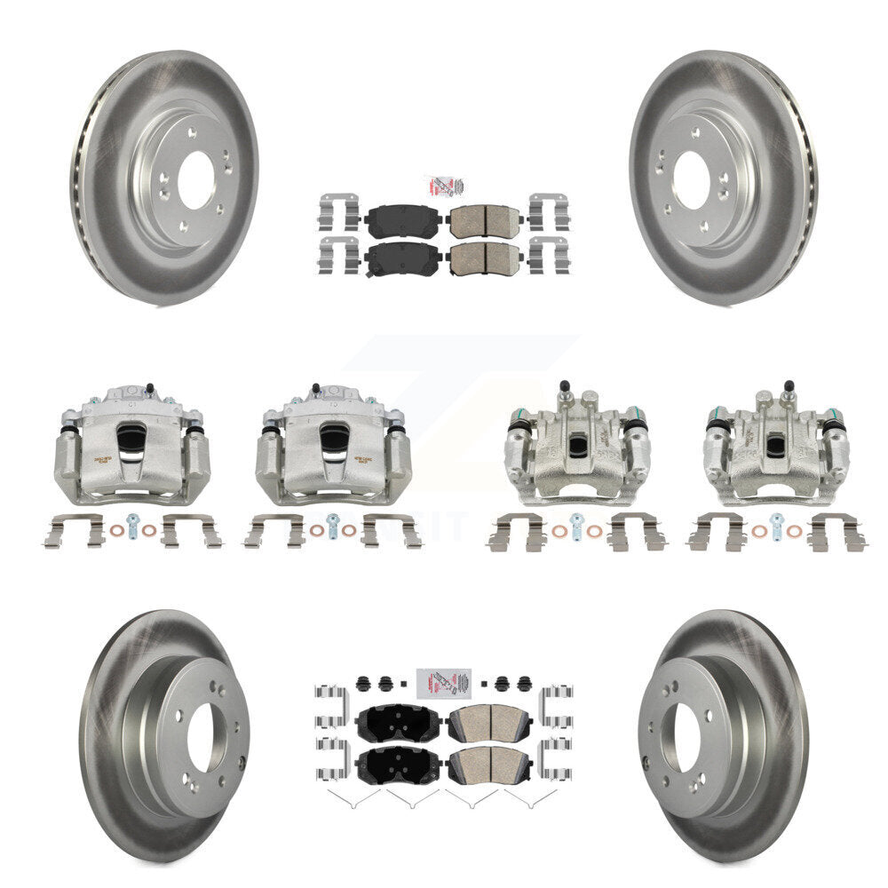 Transit Auto KCG-102011N Disc Brake Kit for 2015-2016 Hyundai Sonata - Front and Rear product image