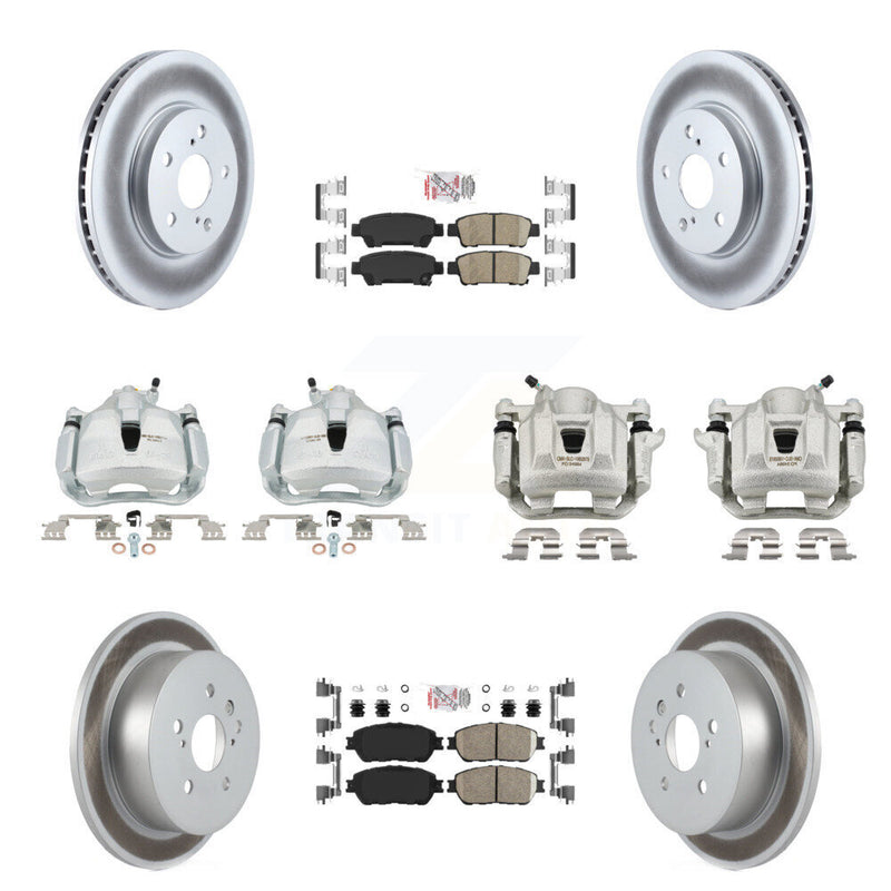 Transit Auto KCG-102013N Disc Brake Kit for 2004-2010 Toyota Sienna - Front and Rear product image