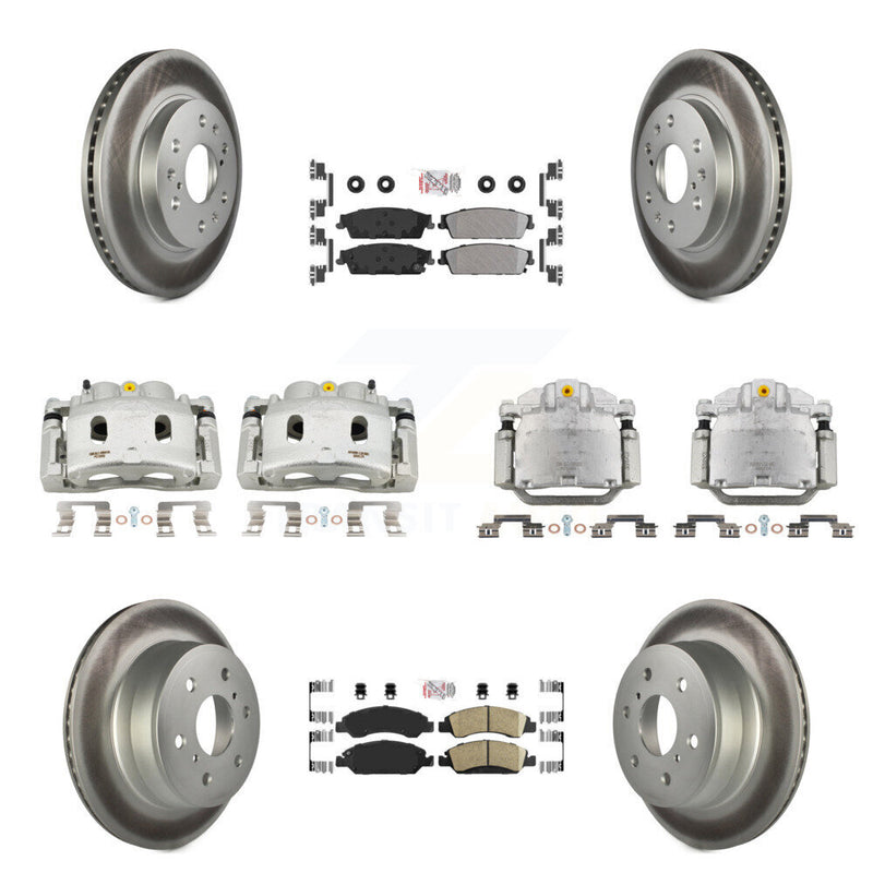 Transit Auto KCG-102034N Disc Brake Kit for 2008-2014 Chevrolet Silverado 1500, Cadillac Escalade, Cadillac Escalade ESV & more - Front and Rear product image