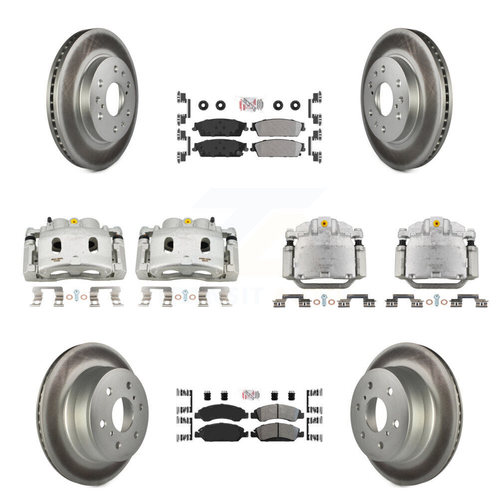 Transit Auto KCG-102036N Disc Brake Kit for 2008-2014 Chevrolet Silverado 1500, Cadillac Escalade, Cadillac Escalade ESV & more - Front and Rear product image
