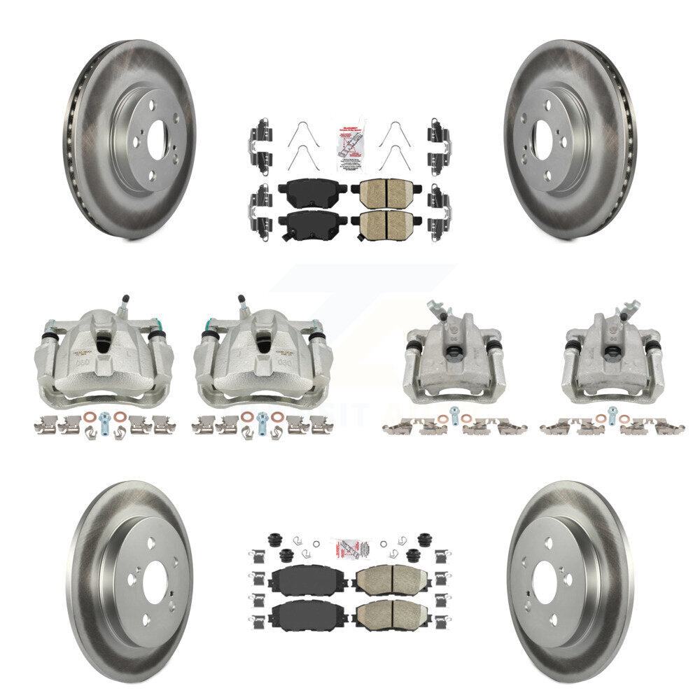 Transit Auto KCG-102121N Disc Brake Kit for 2009-2019 Toyota Corolla, Toyota Matrix, Pontiac Vibe - Front and Rear product image