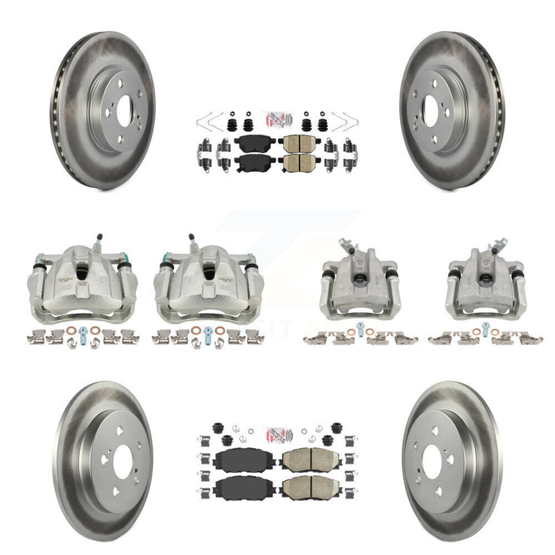 Transit Auto KCG-102123N Disc Brake Kit for 2009-2019 Toyota Corolla, Toyota Matrix, Pontiac Vibe - Front and Rear product image