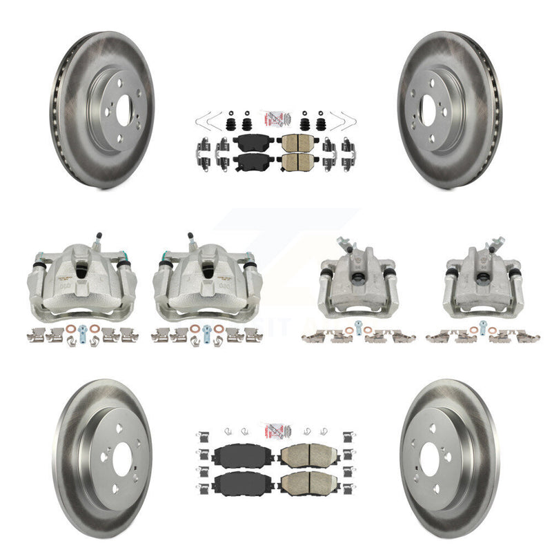 Transit Auto KCG-102124N Disc Brake Kit for 2009-2019 Toyota Corolla, Toyota Matrix, Pontiac Vibe - Front and Rear product image