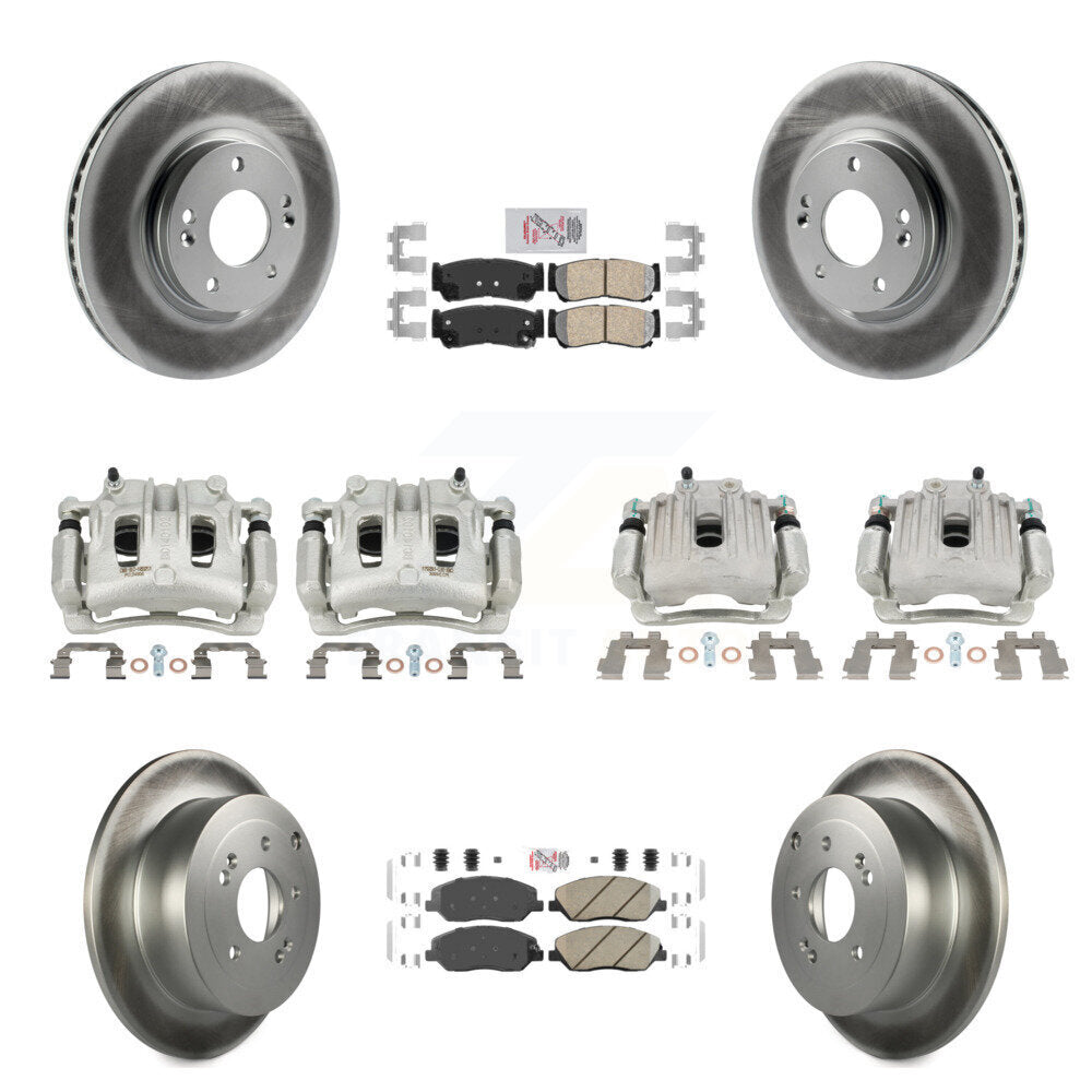 Transit Auto KCG-102145N Disc Brake Kit for 2007-2009 Hyundai Santa Fe - Front and Rear product image