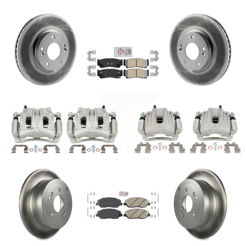 Transit Auto KCG-102146N Disc Brake Kit for 2007-2009 Hyundai Santa Fe - Front and Rear product image