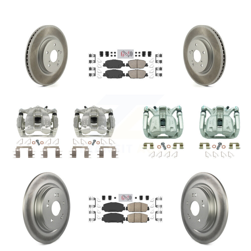 Transit Auto KCG-102158N Disc Brake Kit for 2017-2022 Honda CR-V - Front and Rear product image