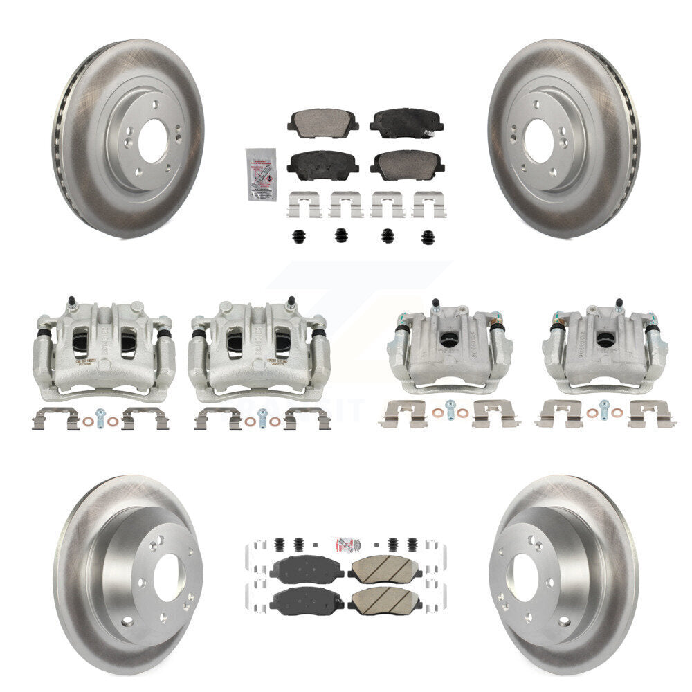 Transit Auto KCG-102162N Disc Brake Kit for 2013-2016 Hyundai Santa Fe, Hyundai Santa Fe XL - Front and Rear product image