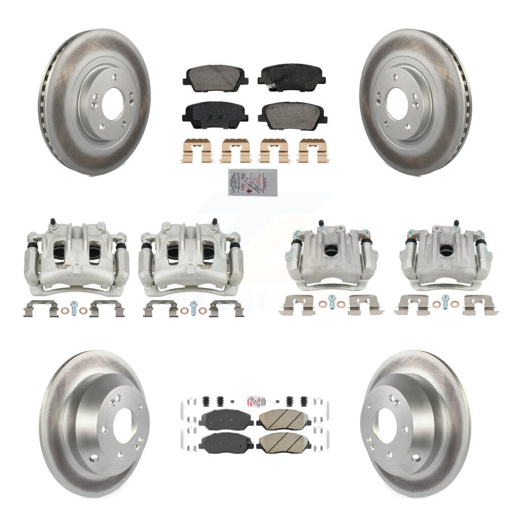 Transit Auto KCG-102166N Disc Brake Kit for 2013-2016 Hyundai Santa Fe, Hyundai Santa Fe XL - Front and Rear product image