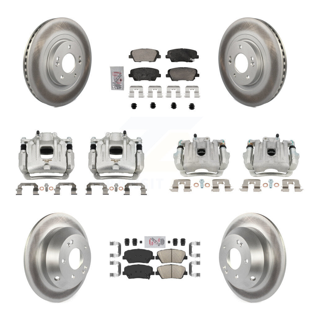 Transit Auto KCG-102175N Disc Brake Kit for 2013-2016 Hyundai Santa Fe Sport - Front and Rear product image