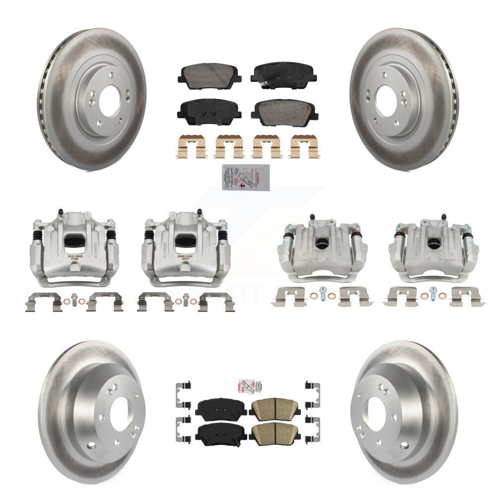 Transit Auto KCG-102178N Disc Brake Kit for 2013-2016 Hyundai Santa Fe Sport - Front and Rear product image