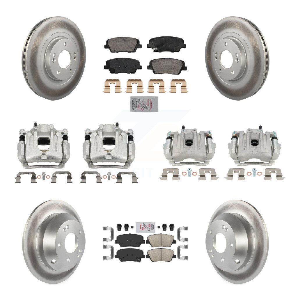 Transit Auto KCG-102179N Disc Brake Kit for 2013-2016 Hyundai Santa Fe Sport - Front and Rear product image