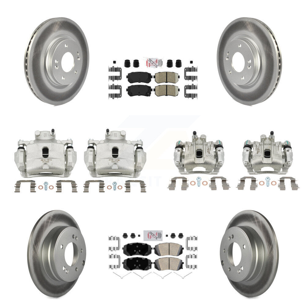 Transit Auto KCG-102217N Disc Brake Kit for 2016 Hyundai Sonata - Front and Rear product image