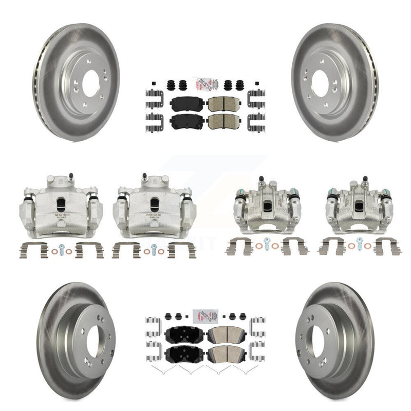 Transit Auto KCG-102217N Disc Brake Kit for 2016 Hyundai Sonata - Front and Rear product image
