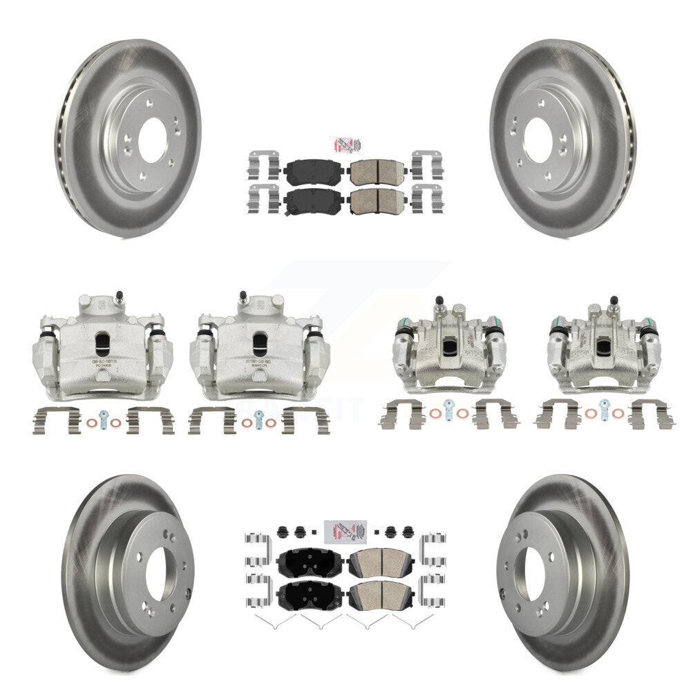 Transit Auto KCG-102219N Disc Brake Kit for 2016 Hyundai Sonata - Front and Rear product image