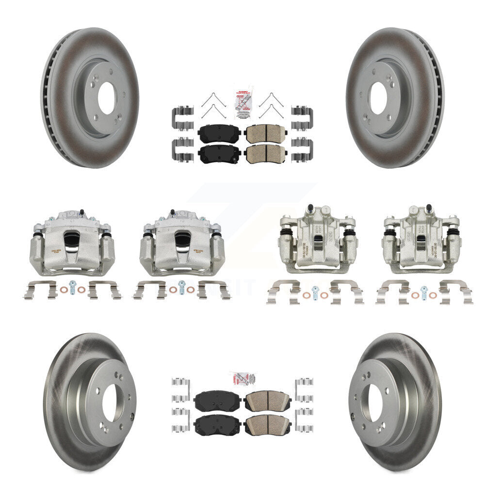 Transit Auto KCG-102220N Disc Brake Kit for 2016 Hyundai Sonata - Front and Rear product image