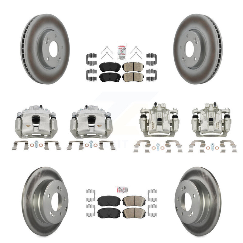 Transit Auto KCG-102220N Disc Brake Kit for 2016 Hyundai Sonata - Front and Rear product image