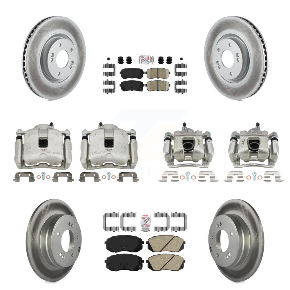 Transit Auto KCG-102229N Disc Brake Kit for 2016 Hyundai Tucson - Front and Rear product image