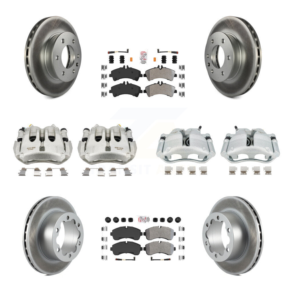Transit Auto KCG-102234N Disc Brake Kit for 2007-2018 Freightliner Sprinter 3500, Mercedes-Benz Sprinter 3500XD, Mercedes-Benz Sprinter 3500 & more - Front and Rear product image