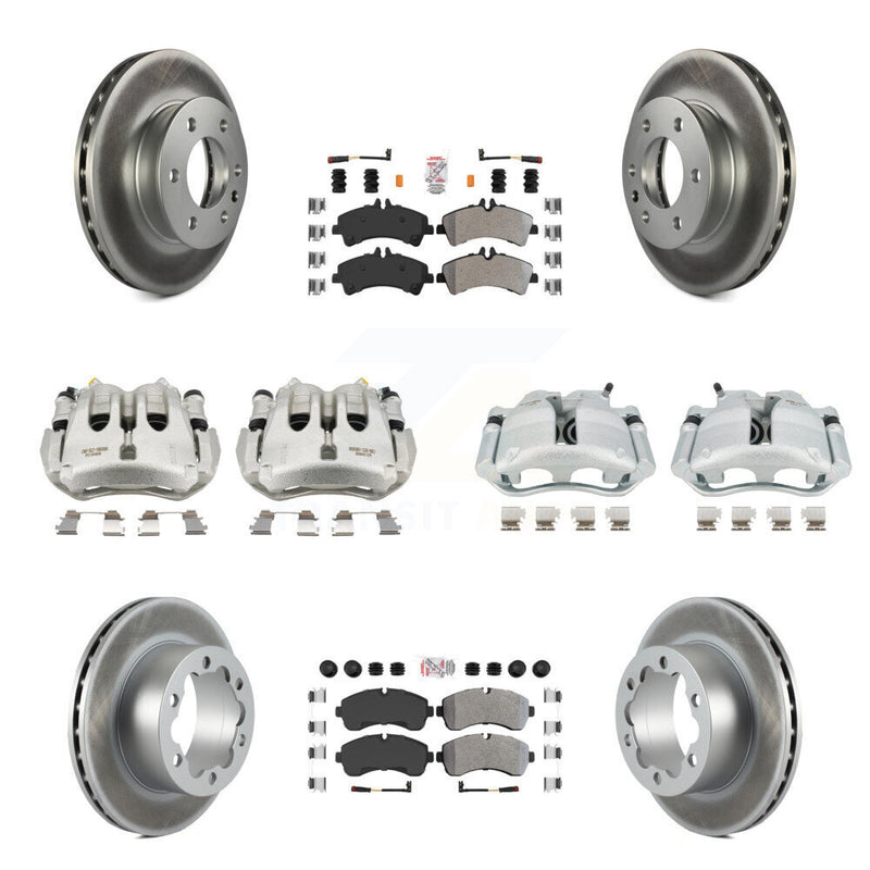 Transit Auto KCG-102234N Disc Brake Kit for 2007-2018 Freightliner Sprinter 3500, Mercedes-Benz Sprinter 3500XD, Mercedes-Benz Sprinter 3500 & more - Front and Rear product image